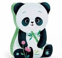PUZLE SILUETA OSO PANDA 24 PIEZAS