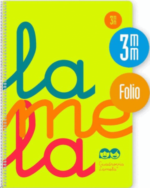 CUADERNO ESPIRAL Fº 80H 90G 3MM AMARILLO CUADROVIA PP.