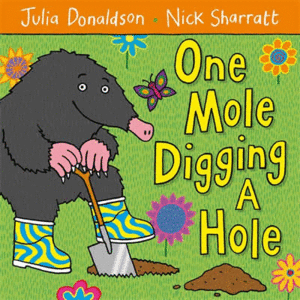 ONE MOLE DIGGING A HOLE