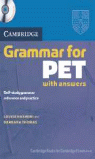 GRAMMAR FOR PET W/KEY (+CD)