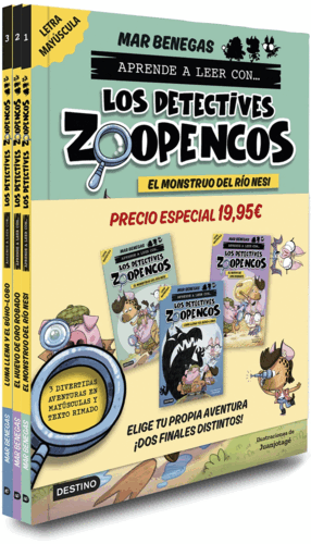PACK APRENDE A LEER CON... ¡LOS DETECTIVES ZOOPENCOS! 1, 2 Y 3: EN LETRA