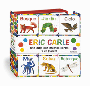 UNA CAJA CON MUCHOS LIBROS Y UN PUZZLE