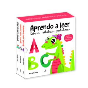 ESTUCHE APRENDO A LEER (3 LIBRITOS), LETRAS, SILABAS, PALABRAS